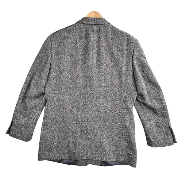 Deansgate Blazer Mens 42 Regular Gray Lambs Wool Sport Coat Jacket Tweed Lined - Picture 2 of 16